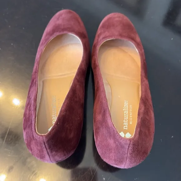 🐆 NWT naturalizer N5 Contour wine suede platform heels Michelle style