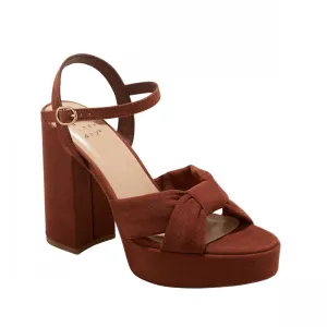 A New Day Womens Riah Platform Heels with Memory Foam Insole 88075201 Brown 6.5M