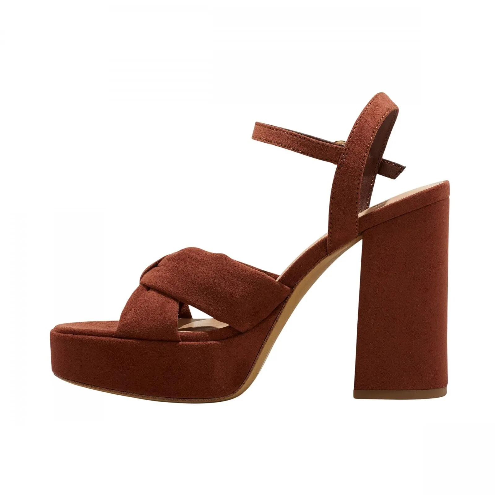 A New Day Womens Riah Platform Heels with Memory Foam Insole 88075201 Brown 6.5M