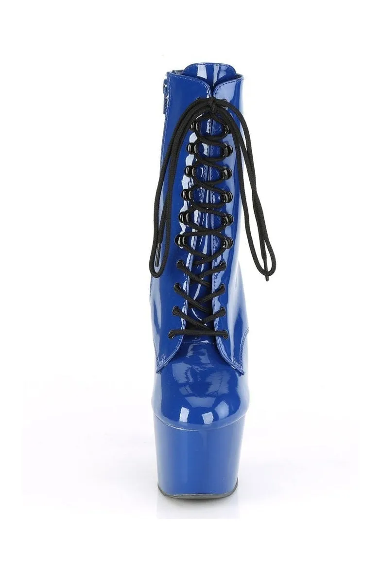 ADORE-1020 Exotic Ankle Boot | Blue Patent