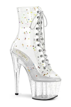 ADORE-1020C-2 Ankle Boot | Clear Faux Leather