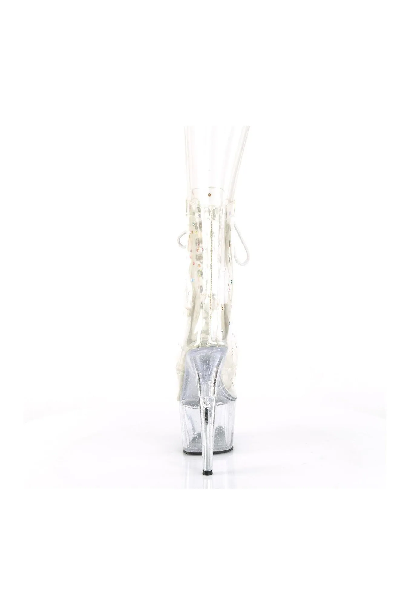 ADORE-1020C-2 Ankle Boot | Clear Faux Leather