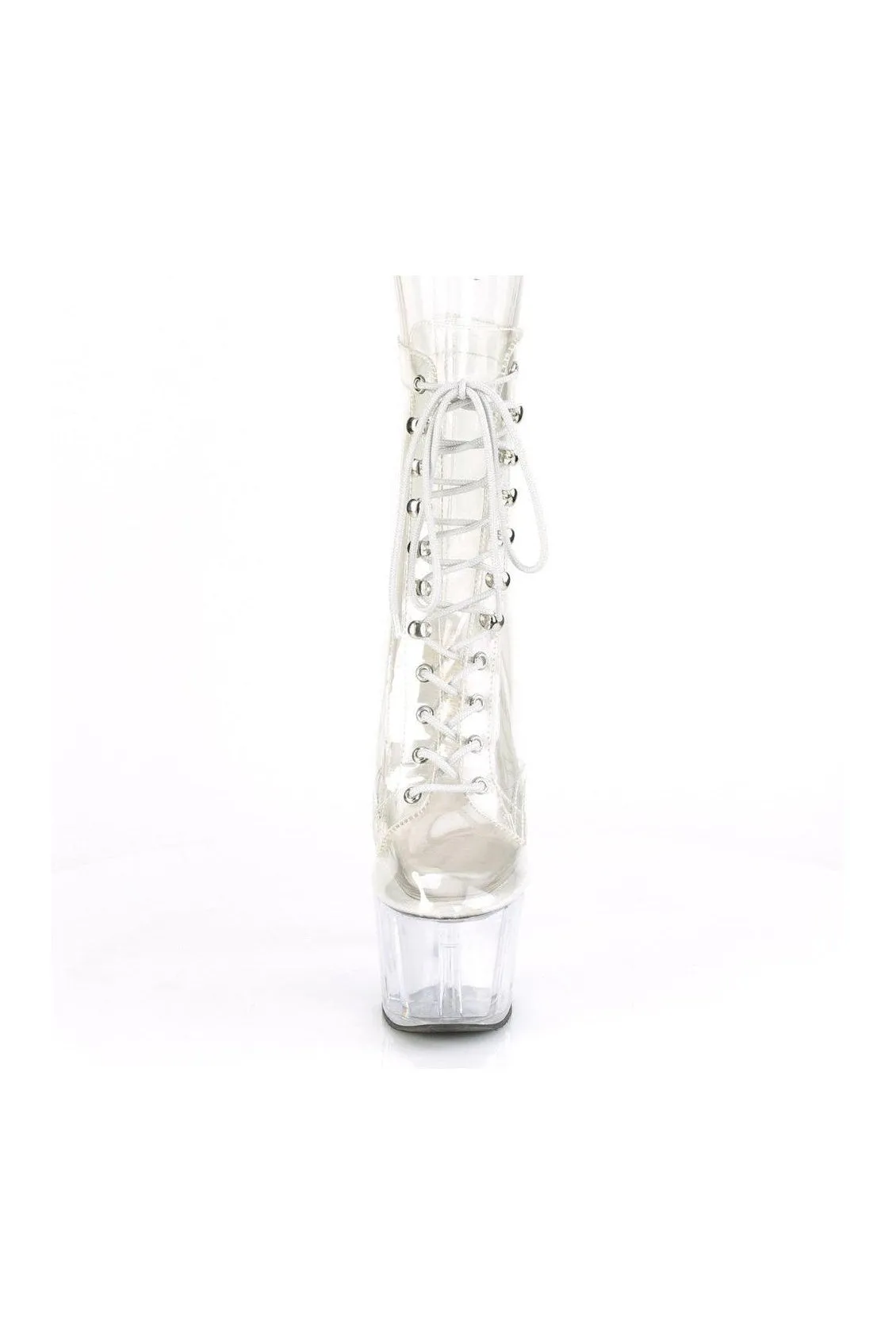 ADORE-1020C Ankle Boot | Clear Vinyl