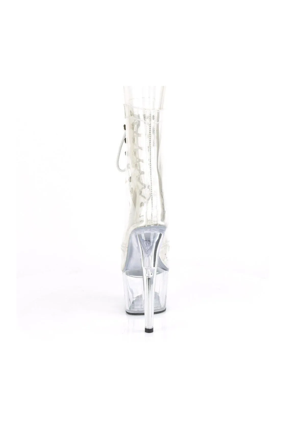 ADORE-1020C Ankle Boot | Clear Vinyl
