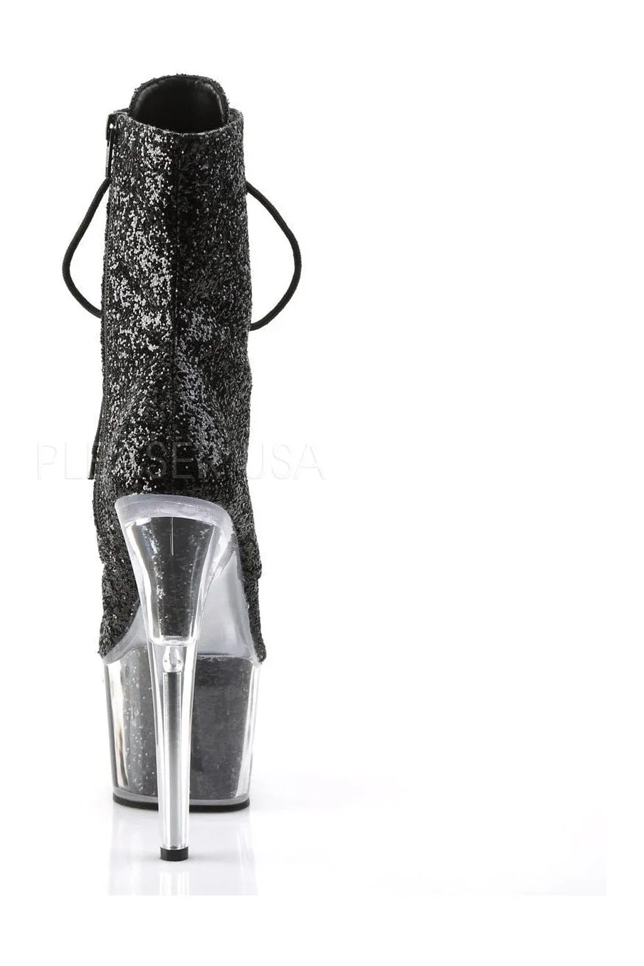 ADORE-1020G Platform Boot  | Black Glitter