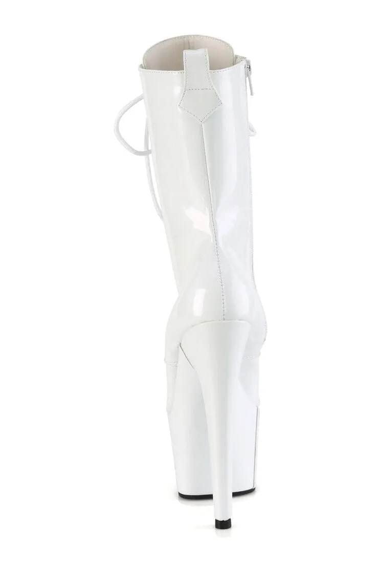 ADORE-1040WR-HG White Patent Ankle Boot