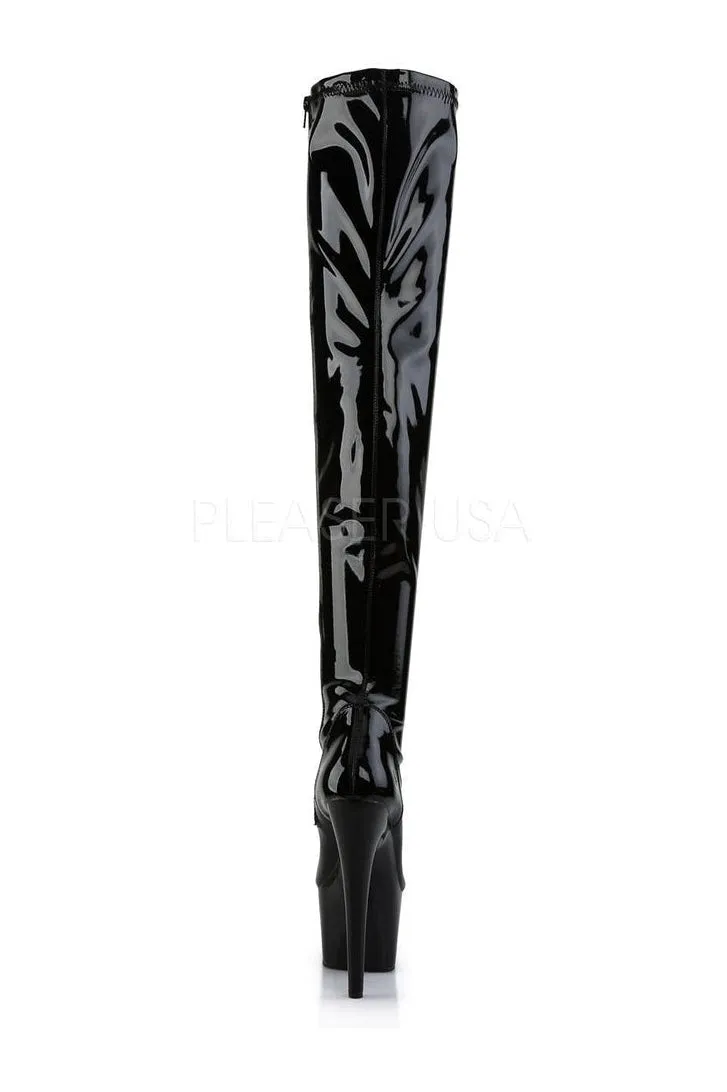 ADORE-3000 Platform Boot  | Black Patent