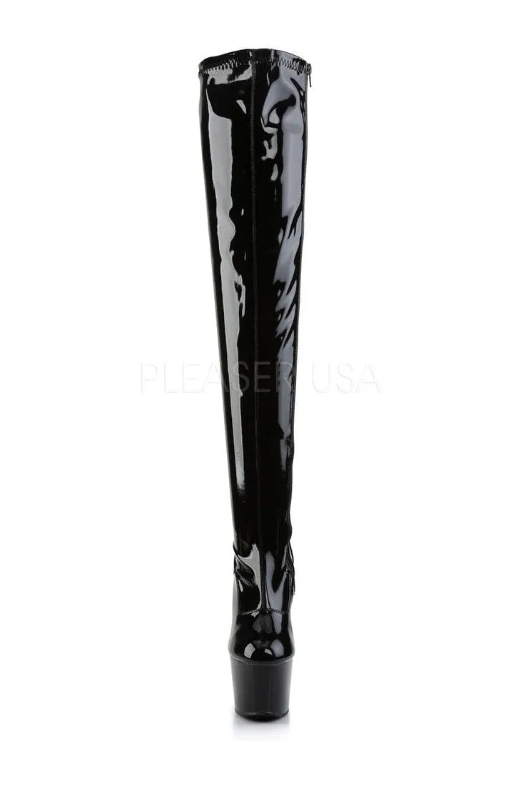 ADORE-3000 Platform Boot  | Black Patent