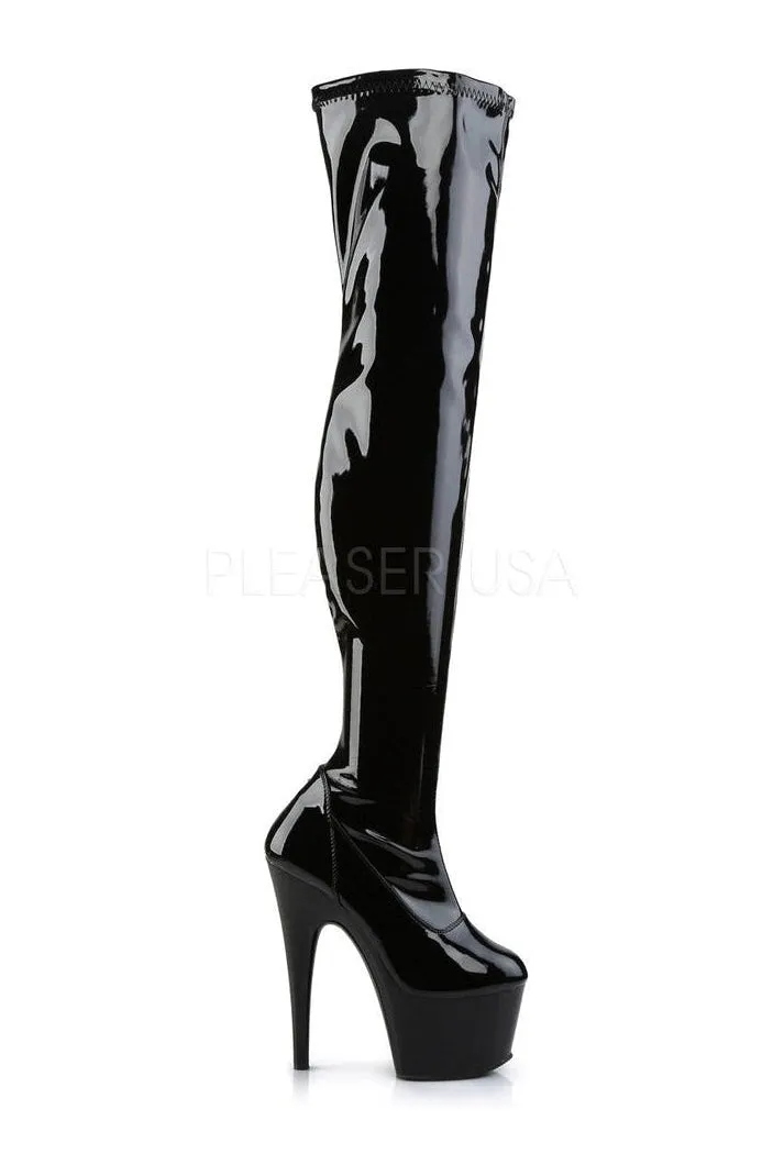ADORE-3000 Platform Boot  | Black Patent
