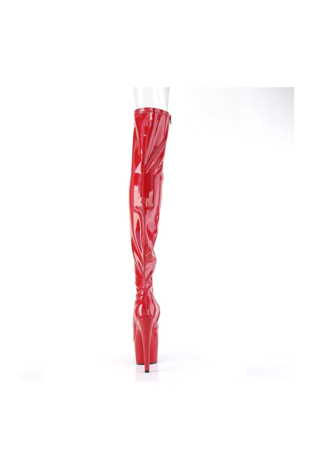 ADORE-3011HWR Red Hologram Thigh Boot