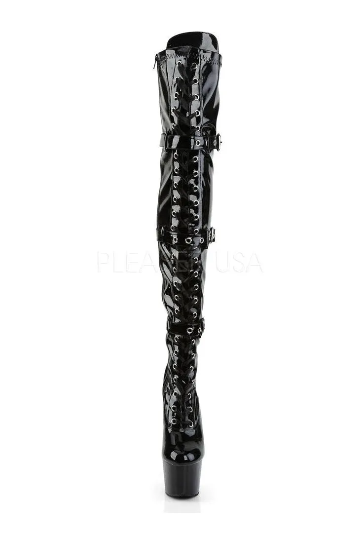 ADORE-3028 Platform Boot  | Black Patent