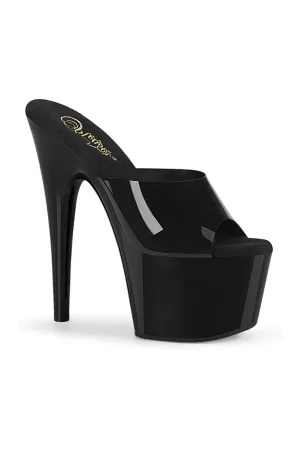 ADORE-701N Exotic Slide | Black Faux Leather