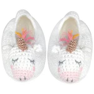 Albetta Crochet Unicorn Booties 0-6 months