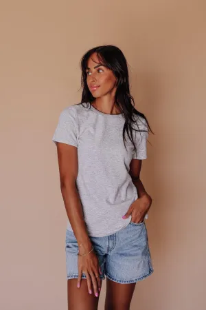 Amber Bamboo Top in Heather Gray