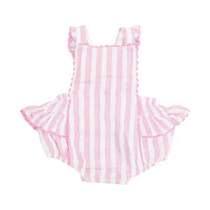 Angel Dear || Candy Stripe Ric-Rac Ruffle Sunsuit