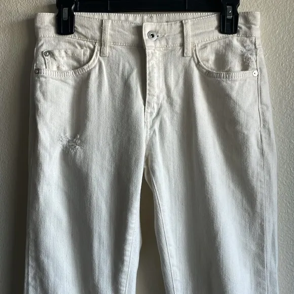 Anthropologie Pilcro and the Letterpress Slim Boyfriend Distressed Jeans 25