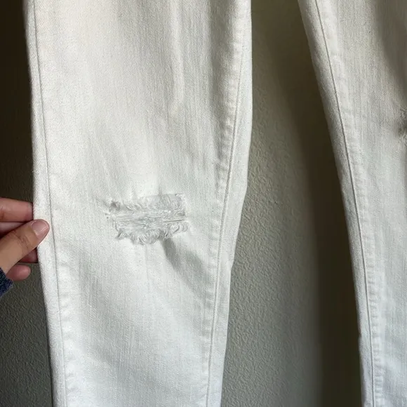 Anthropologie Pilcro and the Letterpress Slim Boyfriend Distressed Jeans 25