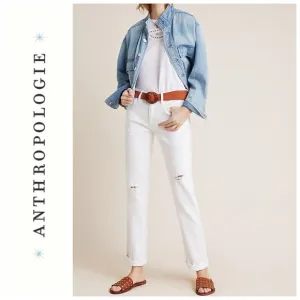 Anthropologie Pilcro and the Letterpress Slim Boyfriend Distressed Jeans 25