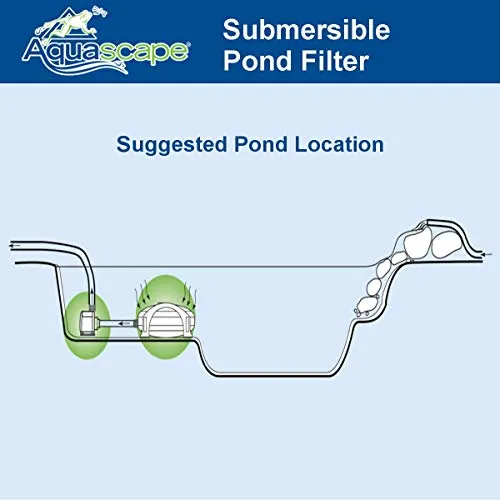 Aquascape Submersible Pond Water Filter | 95110,Black