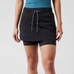 Athleta Trekkie Jupe Skort in Black Size 16 Plus NEW