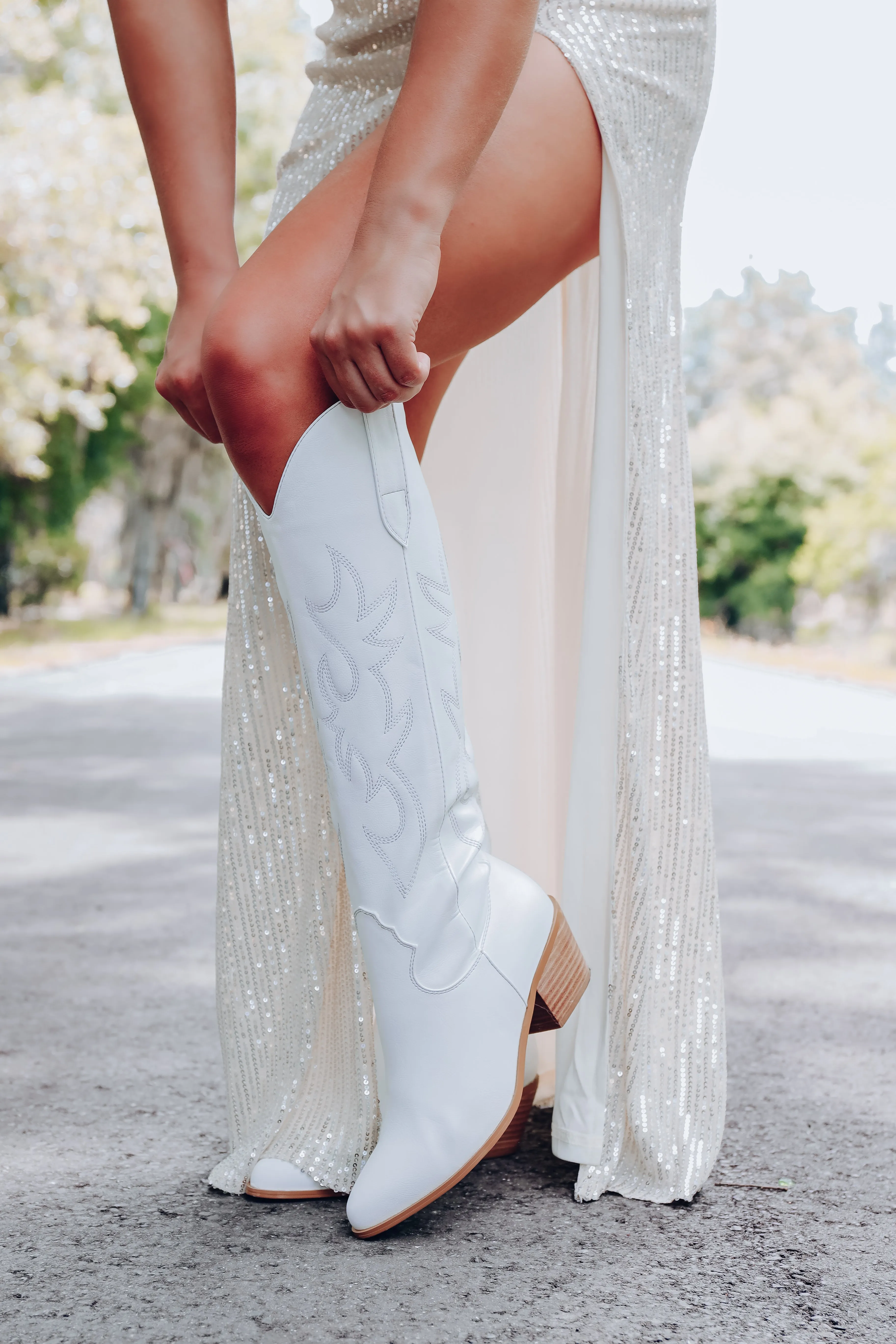 Ballerini Western Boots by Billini - White