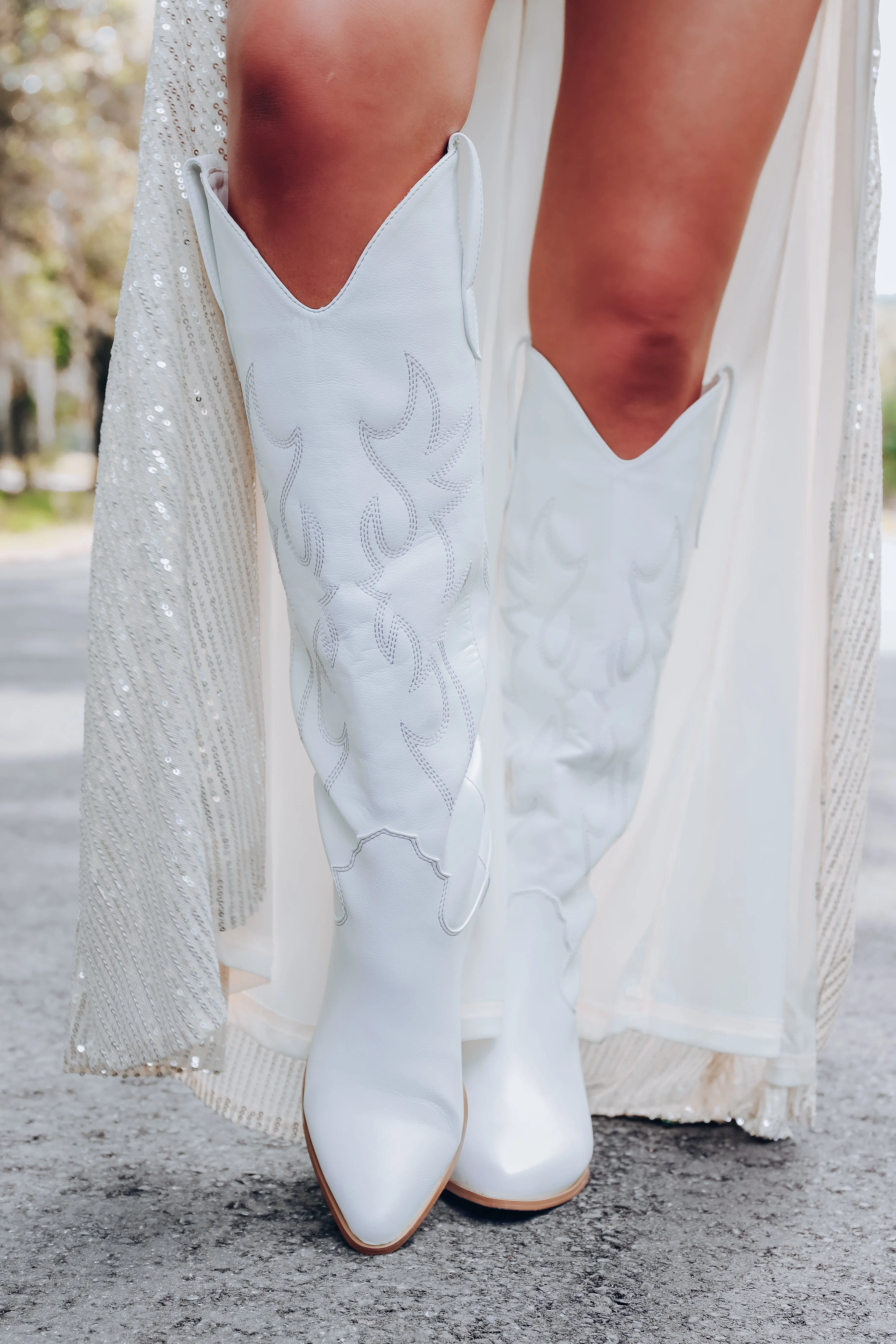 Ballerini Western Boots by Billini - White