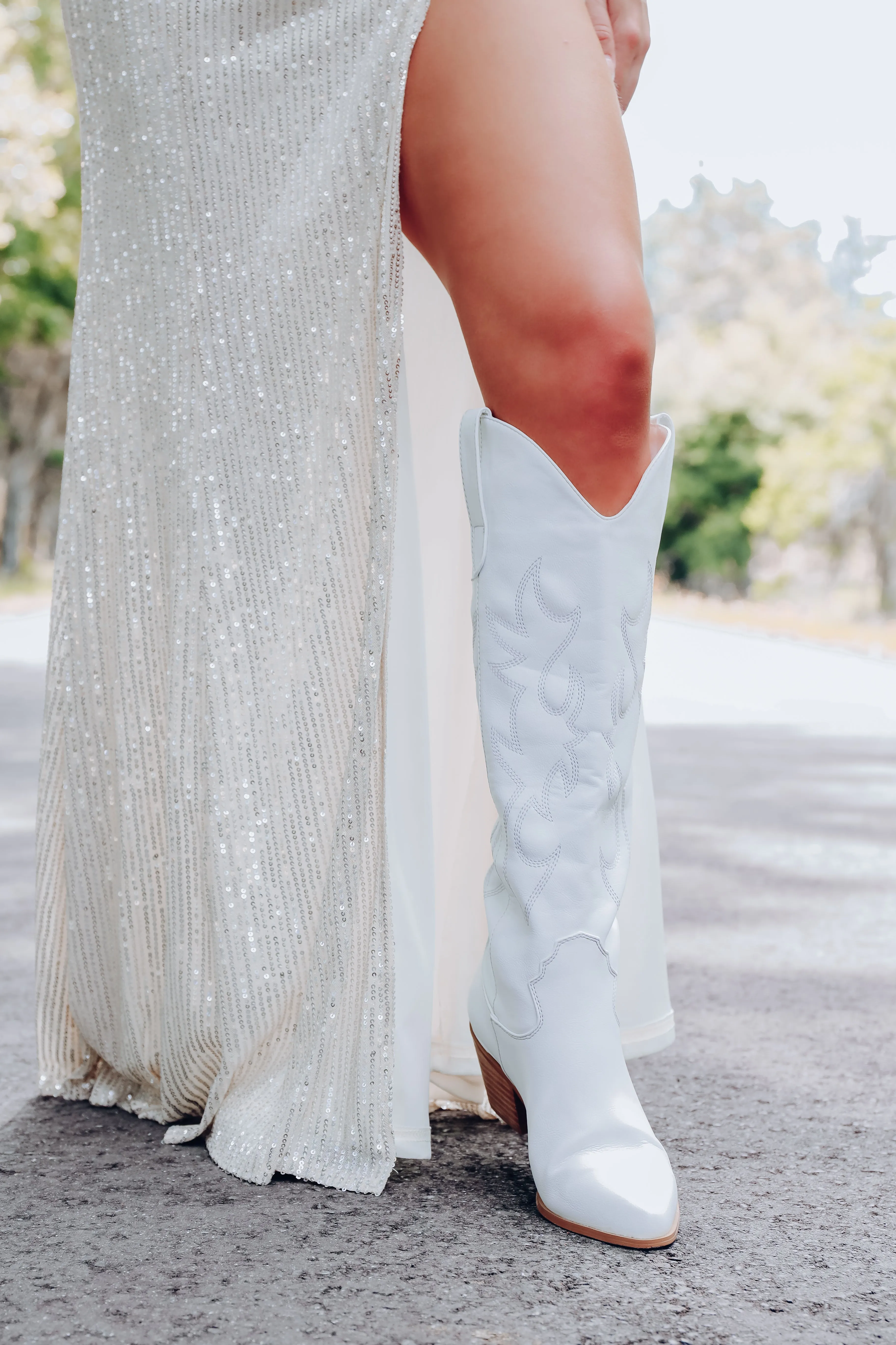 Ballerini Western Boots by Billini - White