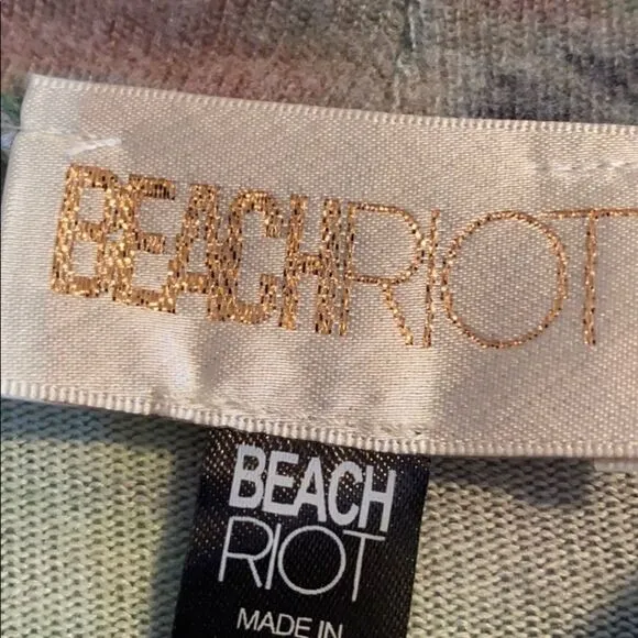 Beach Riot Cozy Abstract Print Ava Cropped Sweater