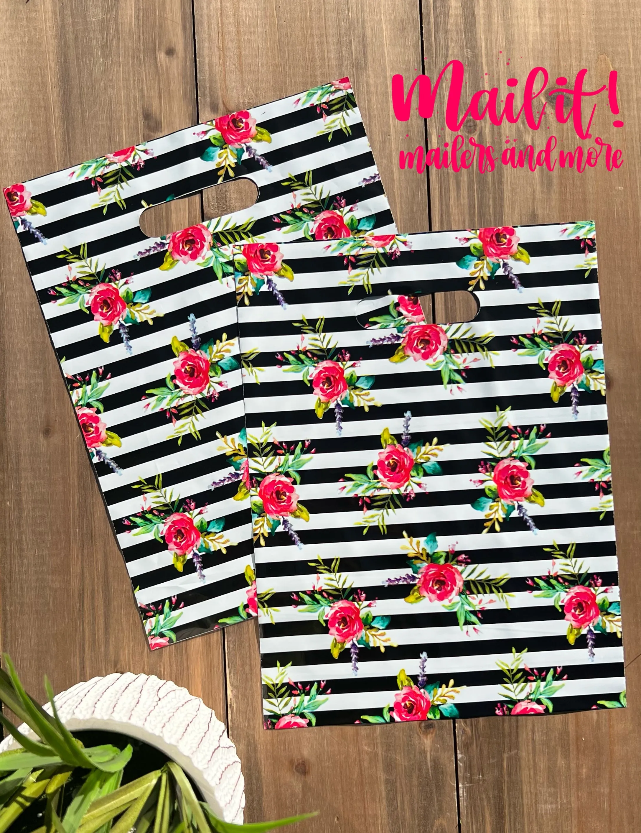 Beautiful blooms 9x12 merchandise bag - pack of 15