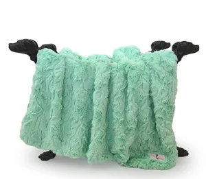 Bella Dog Blankets in Mint, Fuchsia, Baby Pink and Baby Blue
