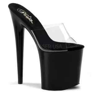 Black/Clear - Flamingo 8" Platform Sandal - Size