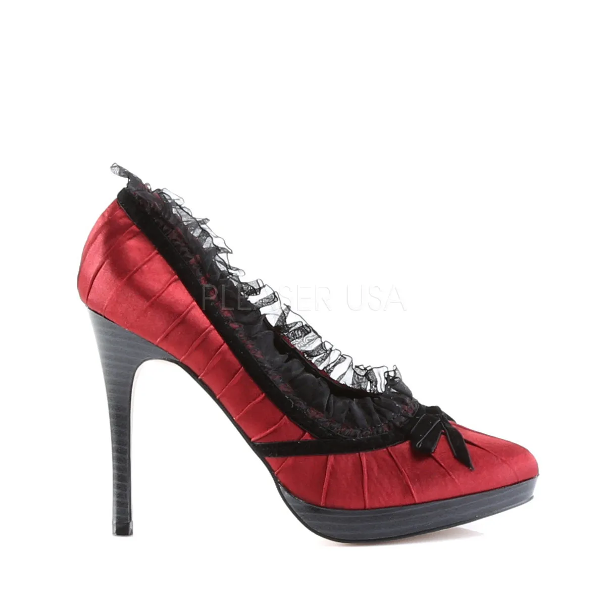 BLISS-38  Red-Black Satin