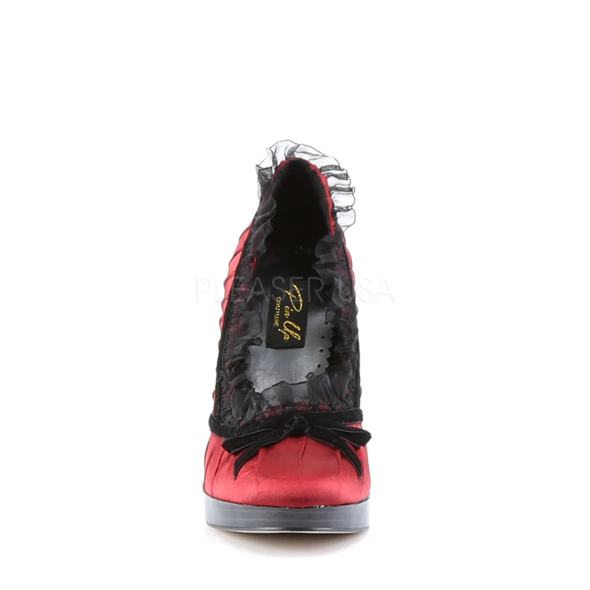 BLISS-38  Red-Black Satin