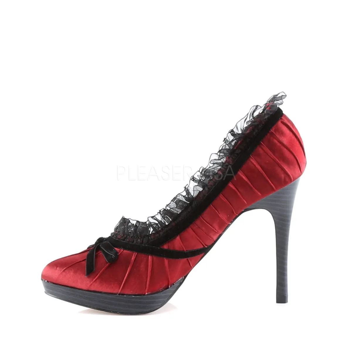 BLISS-38  Red-Black Satin