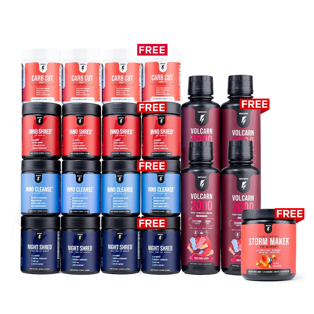 Carb Cut Shred Stack 3-Month Supply   1 Free Stack   1 Free Storm Maker