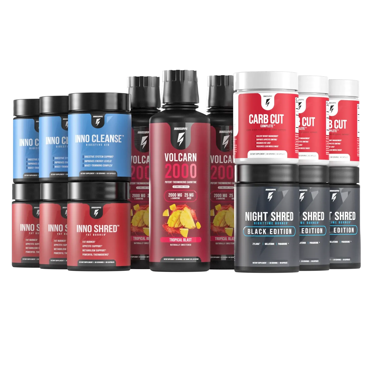 Carb Cut Shred Stack 3-Month Supply