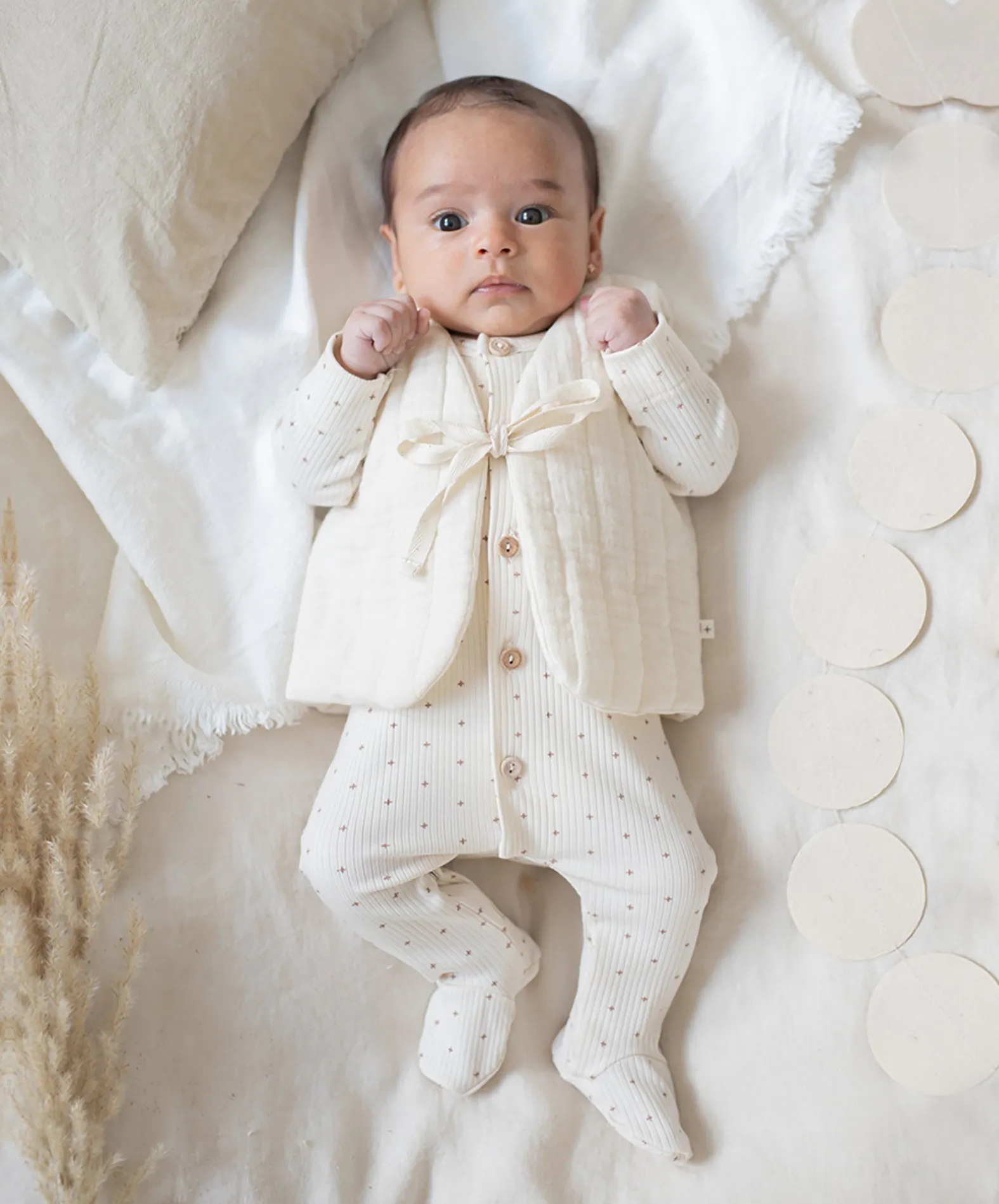 Cari ivory footie   beanie by 1   In The Family
