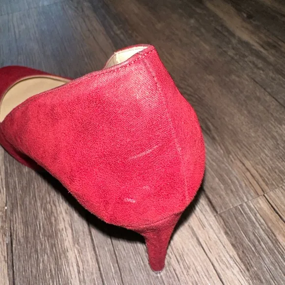Chinese Laundry Red Suede Platform Pumps size 10