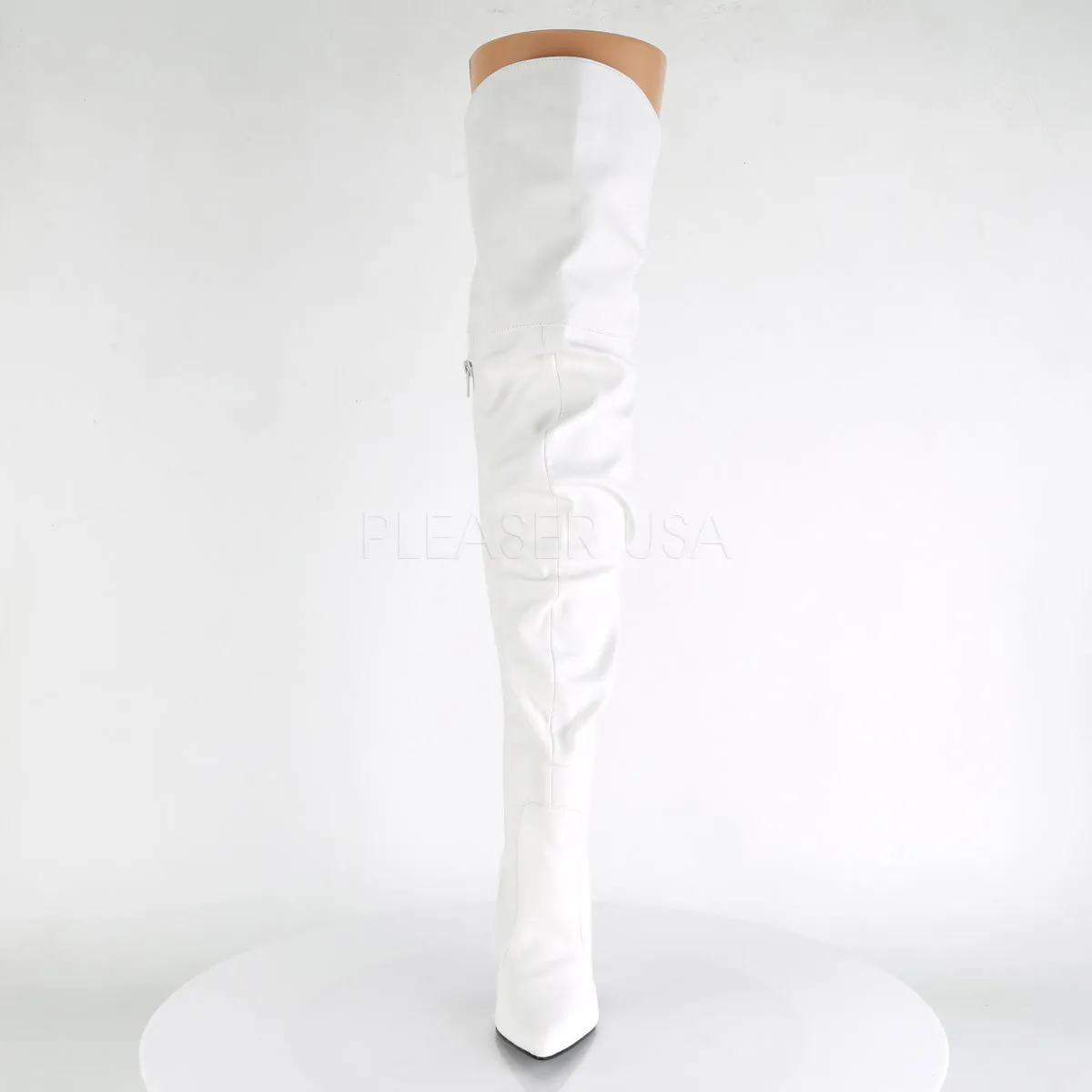CLASSIQUE-3011  White Faux Leather