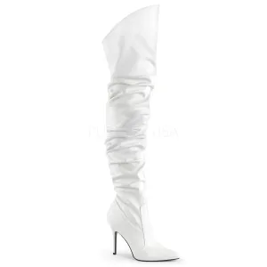 CLASSIQUE-3011  White Faux Leather