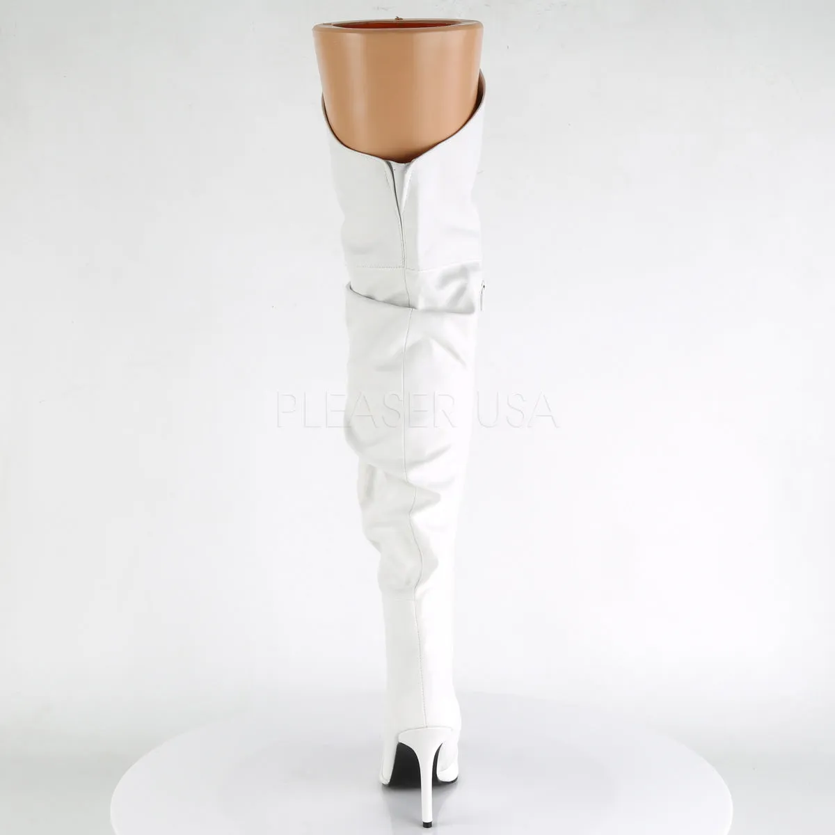 CLASSIQUE-3011  White Faux Leather