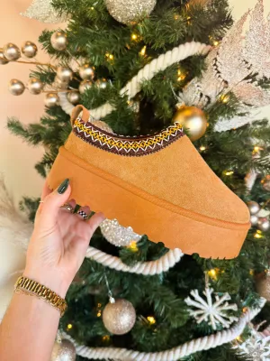 CLOUD NINE PLATFORM SLIPPERS-CAMEL