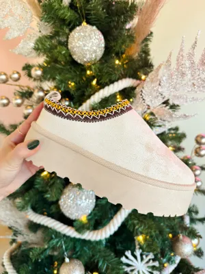 CLOUD NINE PLATFORM SLIPPERS-NUDE