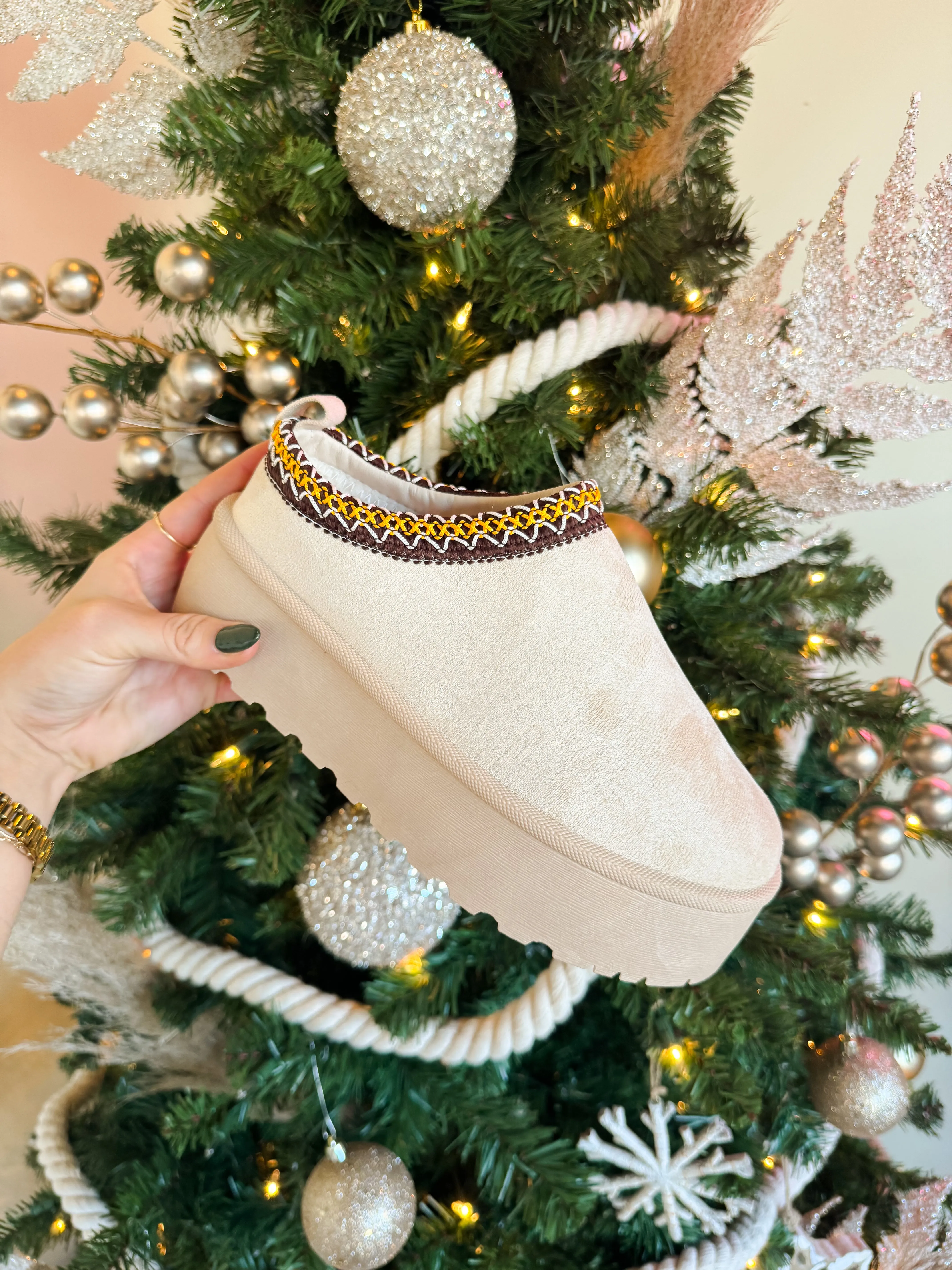 CLOUD NINE PLATFORM SLIPPERS-NUDE