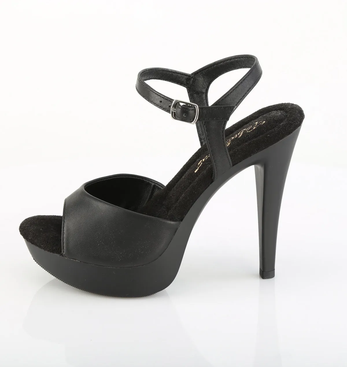 COCKTAIL-509  Black Faux Leather/Black Matte