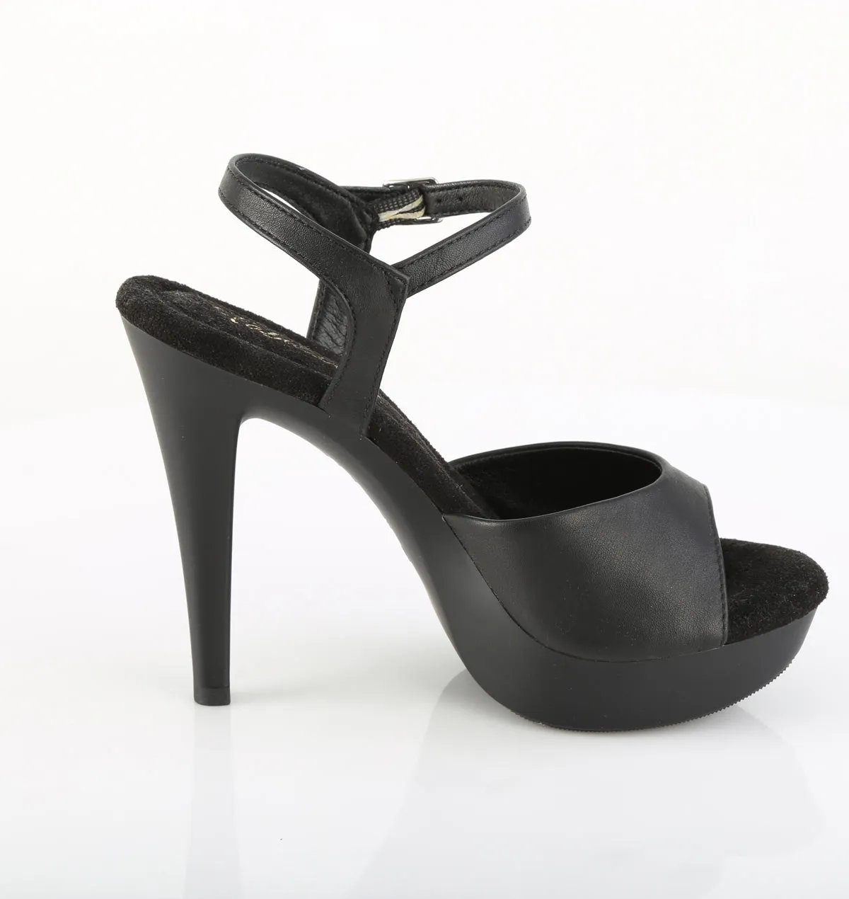 COCKTAIL-509  Black Faux Leather/Black Matte