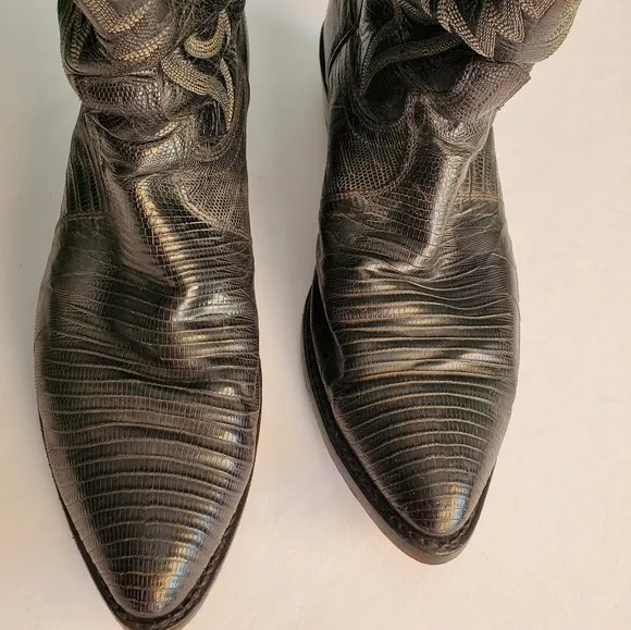 Dan Post black cowboy boots men's 10