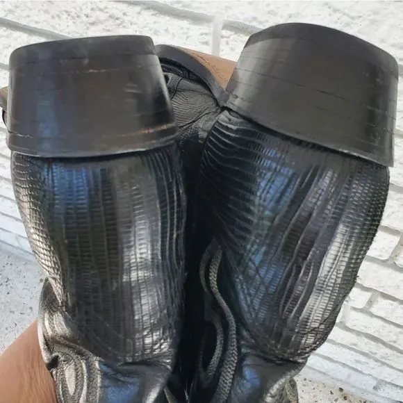 Dan Post black cowboy boots men's 10