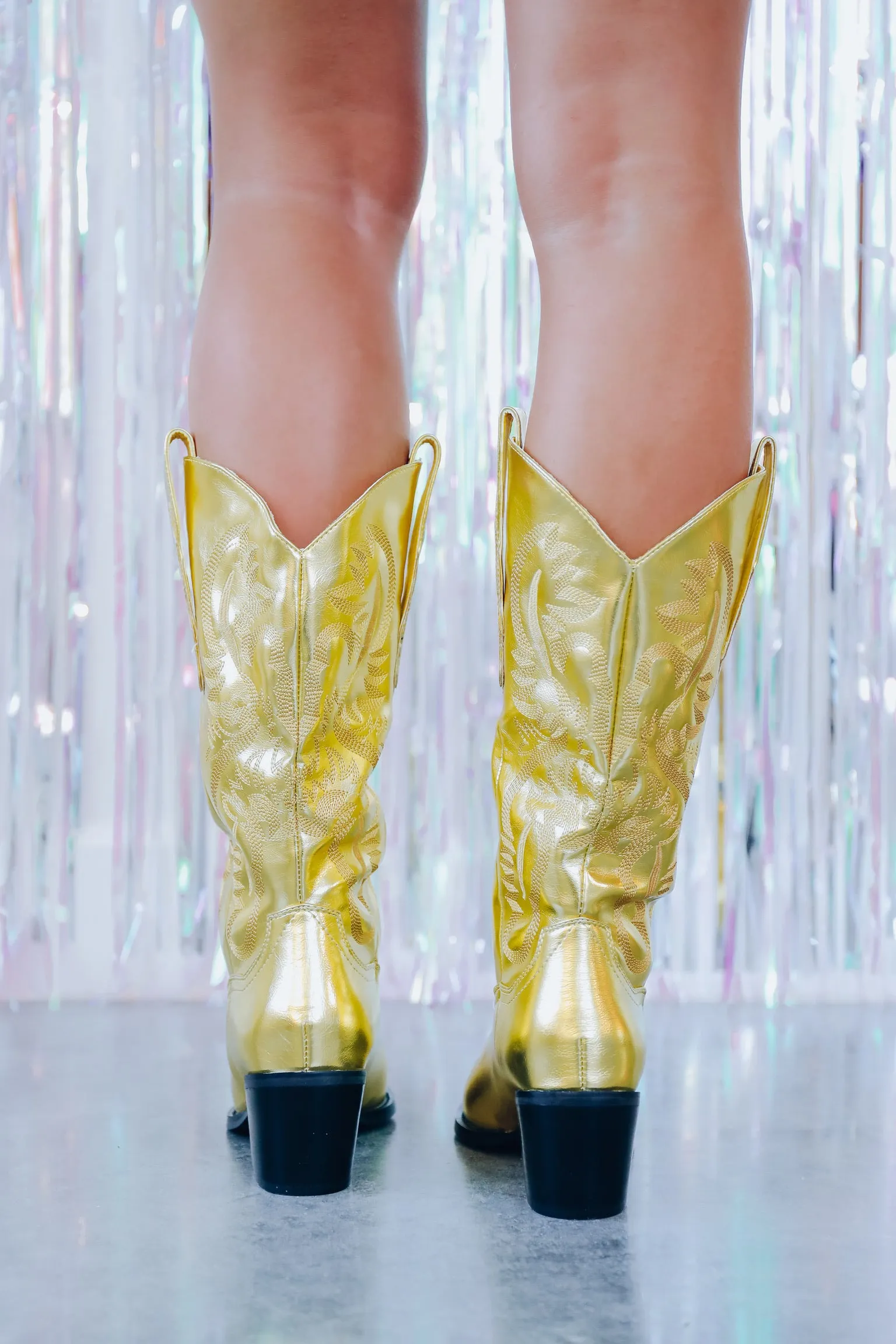 Danilo Cowgirl Boots - Citrus Metallic