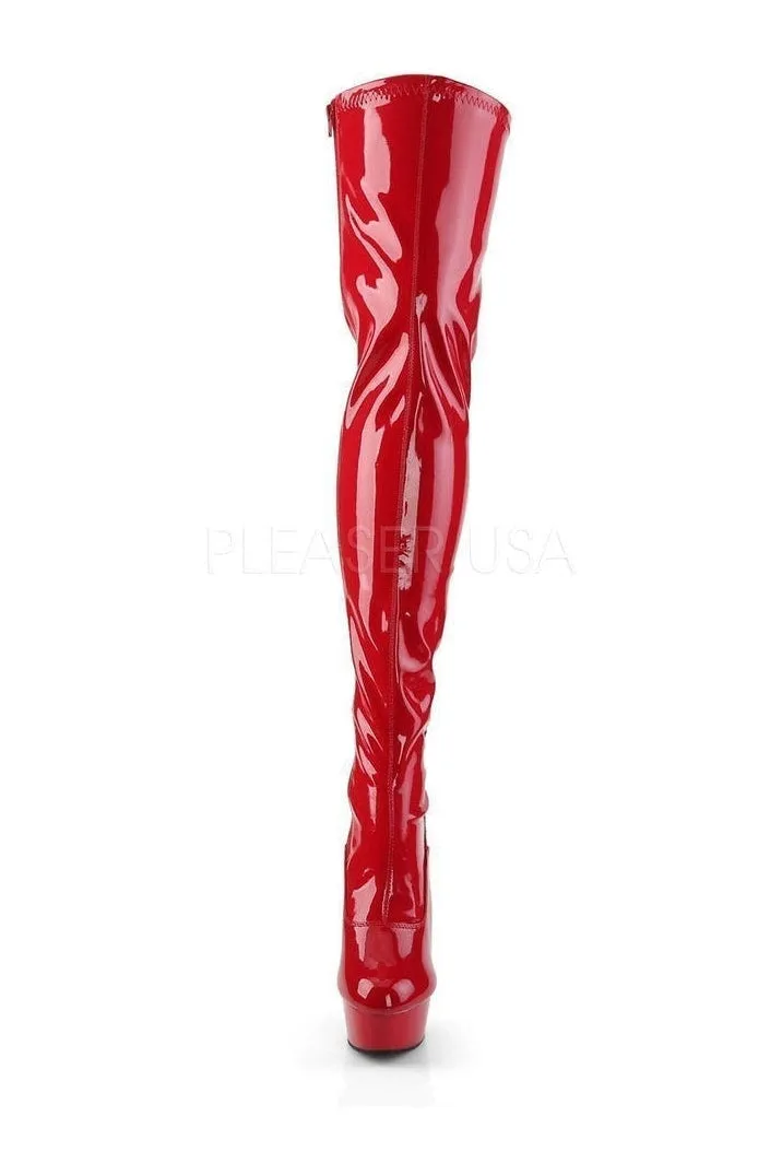 DELIGHT-3063 Platform Boot  | Red Patent
